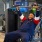 man working out on a machine in gym