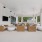covered outdoor lounge with ceiling fans and recessed lighting